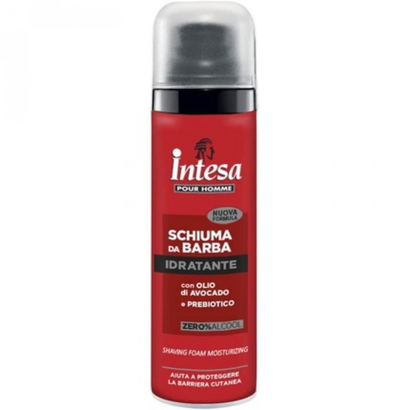 Intesa Pour Homme Nuova Formula Moisturizing Beard Mousse with Avocado Oil and Prebiotics 50ml Travel Size