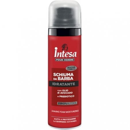 Intesa Pour Homme Nuova Formula Moisturizing Beard Mousse with Avocado Oil and Prebiotics 50ml Travel Size