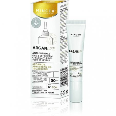 Mincer Pharma Argan Life 50 Anti-Wrinkle Anti-Capillary Anti-Dark Circles Eyes and Lip Cream 15ml