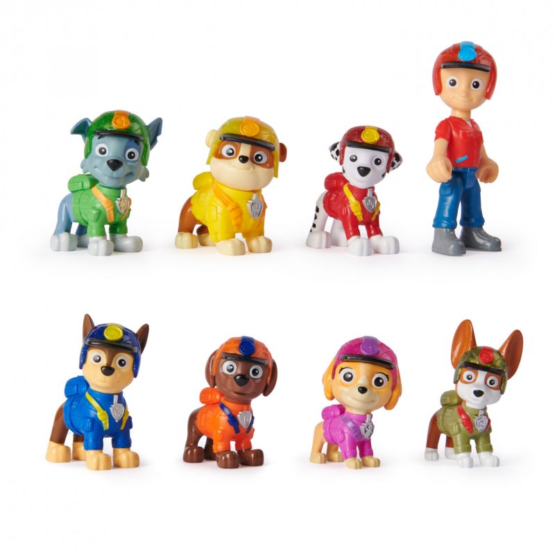 PAW Patrol - Pat Patrouille - Multipack 8 Figurines Jungle Pups - Figurine Pat Patrouille À Collectionner - Thème