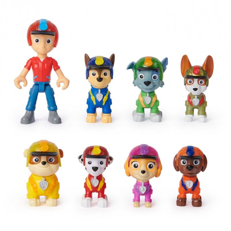 PAW Patrol : Jungle Pups Action Figures Gift Pack, with 8 Collectible Toy Figures, Kids Toys for Boys and Girls Ages 3