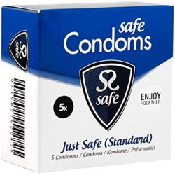 SAFE Condoms with Silicone Lubrication - Pack of 5