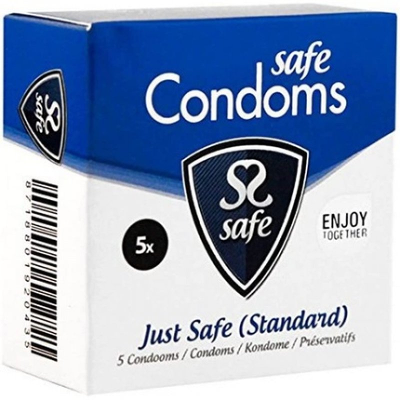 SAFE Condoms with Silicone Lubrication - Pack of 5