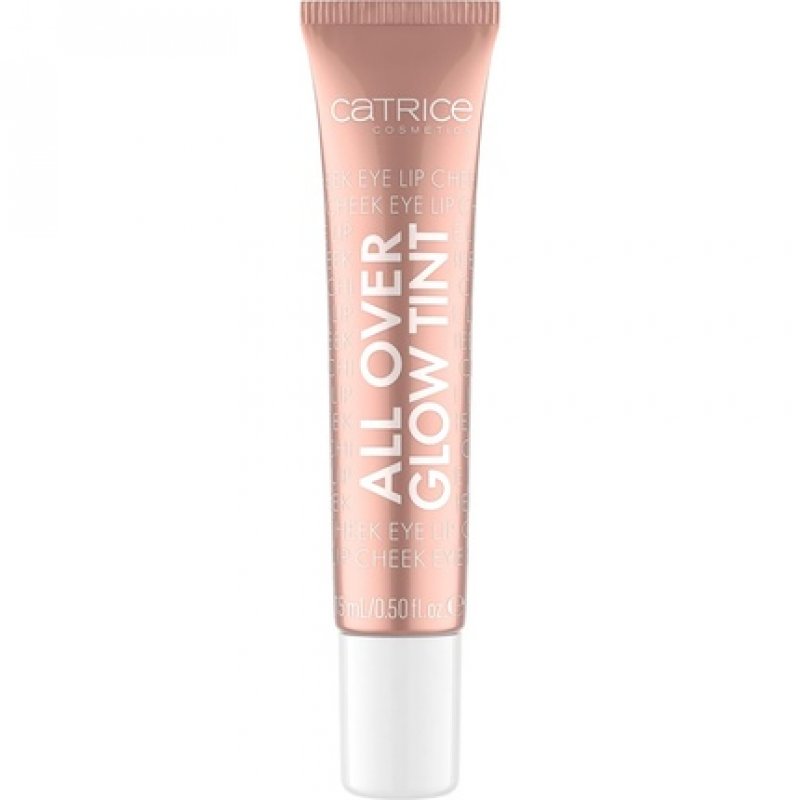 Catrice All Over Glow Tint Multi-Use Liquid Highlighter with Vitamin C, Niacinamide, Squalene, and Panthenol 0.51 Fl Oz