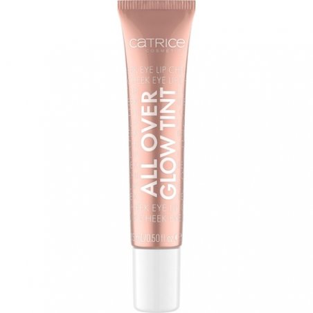 Catrice All Over Glow Tint Multi-Use Liquid Highlighter with Vitamin C, Niacinamide, Squalene, and Panthenol 0.51 Fl Oz