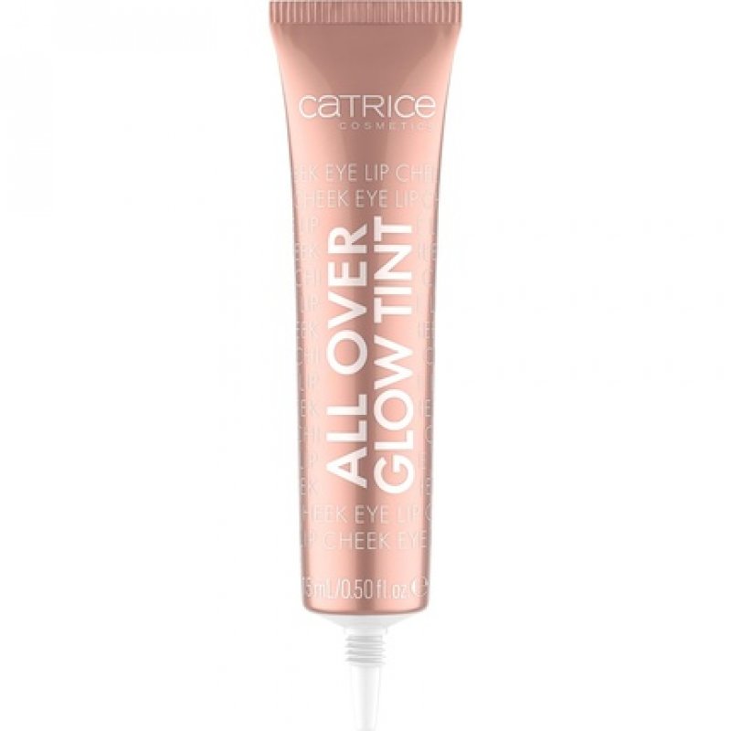 Catrice All Over Glow Tint Multi-Use Liquid Highlighter with Vitamin C, Niacinamide, Squalene, and Panthenol 0.51 Fl Oz