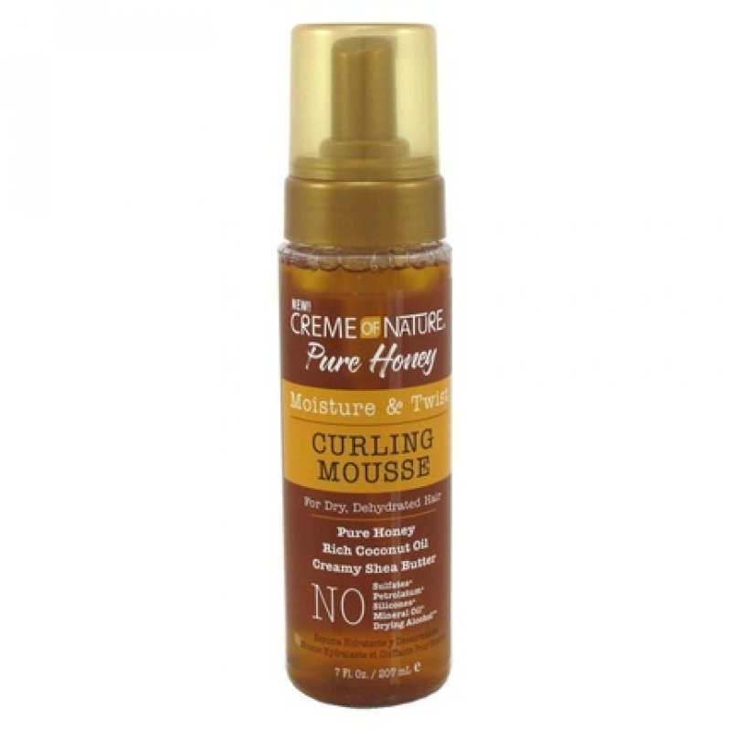 Creme of Nature Pure Honey Curling Mousse 7oz Pump - Pack of 3