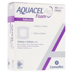 ConvaTec 3824851 Aquacel Ag Foam Adhesive 12" Width 12" Length - Pack of 10