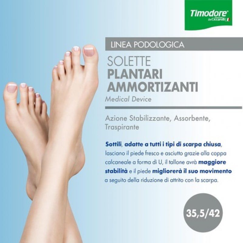 Timodore Podologica Cushioning Insoles Size 35.5-42