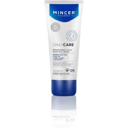 Mincer Pharma Daily Care Brightening Face Cream Mask for Normal and Dry Skin with Mango Butter and Chia Oil 75ml