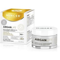 Mincer Pharma Argan Life 50 Moisturizing, Rejuvenating, Protective Anti-Aging Day Cream for All Skin Types with Argan