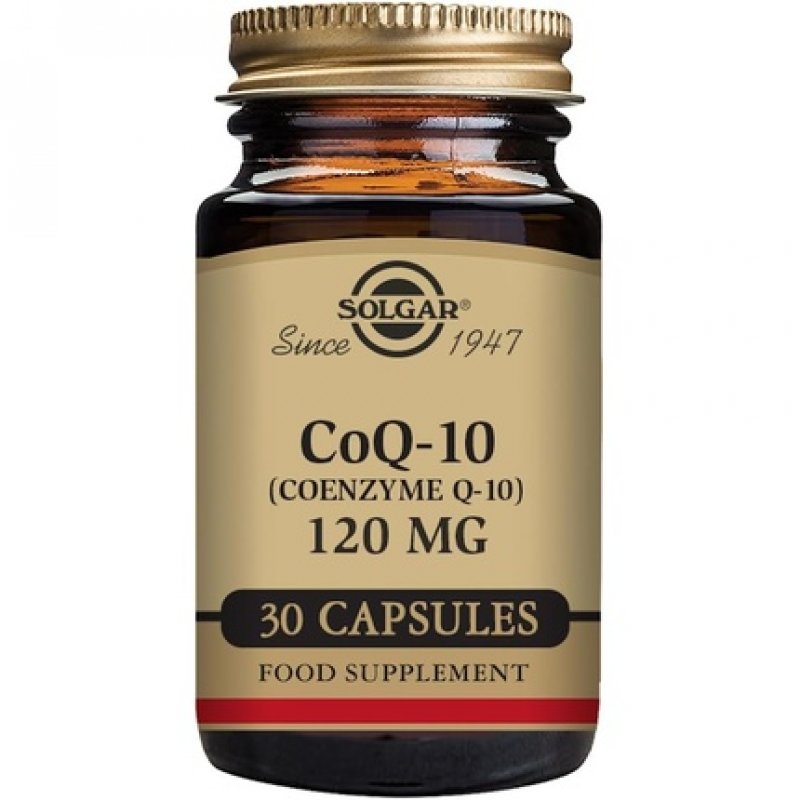 Solgar CoQ-10 120mg Vegetable Capsules Helps Reduce Effects of Aging Supports Energy Production Vegan Gluten Free and