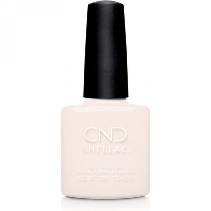 CND Shellac Gel Nail Polish Long-Lasting Nail Paint Color with Curve-Hugging Brush White 0.25 fl oz