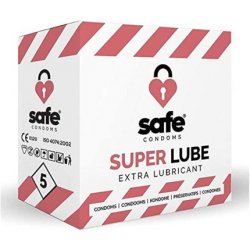 SAFE Condoms with Extra Lubricant Superlube - Pack of 5
