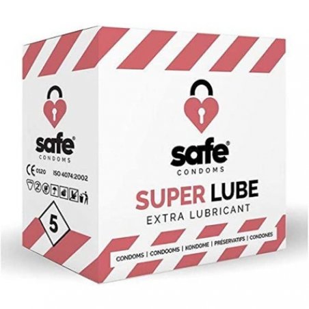 SAFE Condoms with Extra Lubricant Superlube - Pack of 5