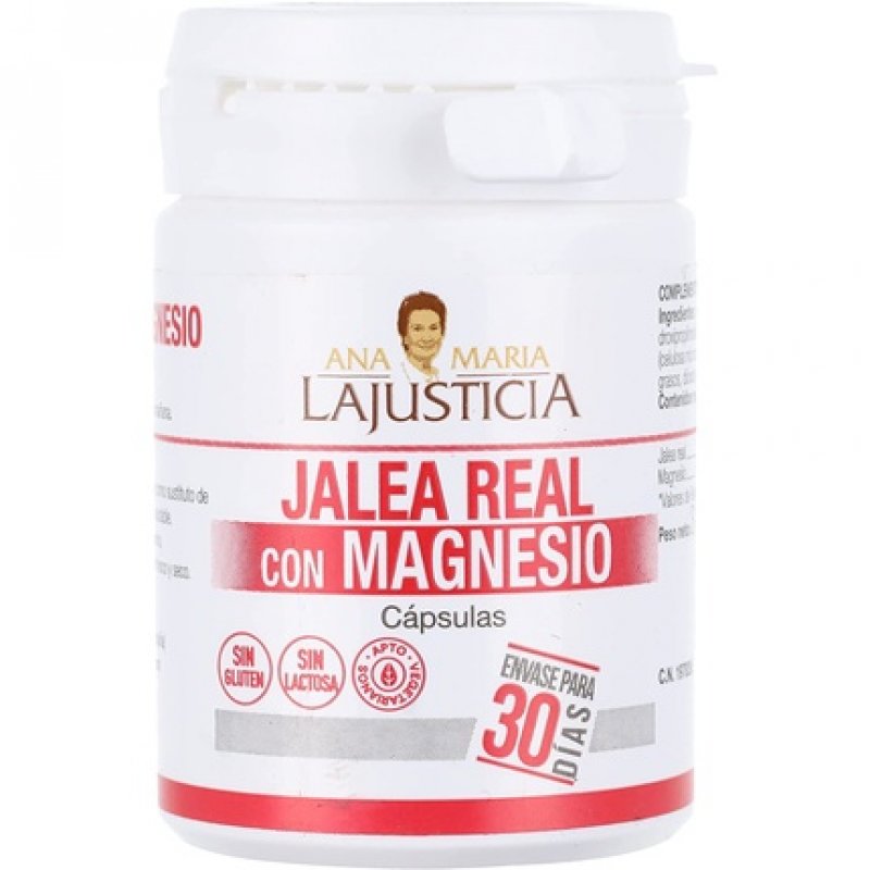ANA MARIA LAJUSTICIA Royal Jelly with Magnesium 60 Caps