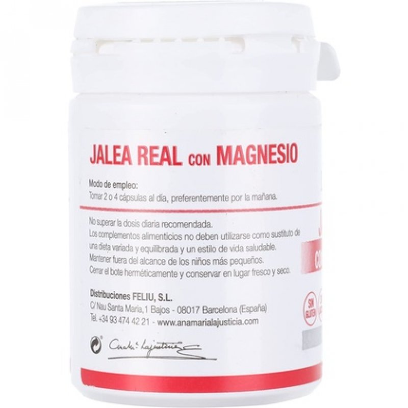 ANA MARIA LAJUSTICIA Royal Jelly with Magnesium 60 Caps
