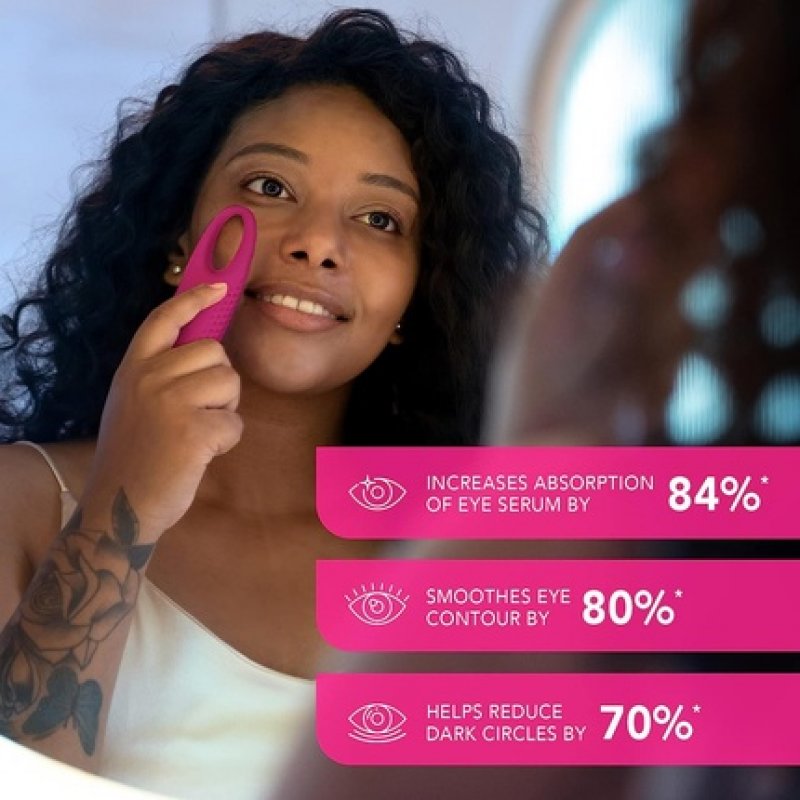 Foreo IRIS 2 Rejuvenating Eye Massager for Dark Circles, Puffy Eyes & Anti-Aging Fuchsia