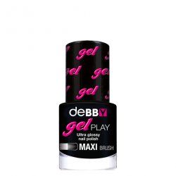 deBBY gelPLAY nail polish Black