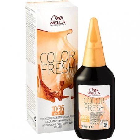 Wella Color Fresh Shine Tint 10/36 Light Blonde Gold Purple 75ml