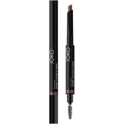 JOKO Expert Colour & Shape Brow Pencil Waterproof Automatic with Brow Brush Black