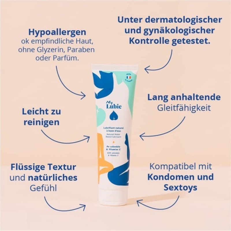 MY LUBIE Natural Water-Based Intimate Lubricant Enriched with Calendula and Vitamin E 150ml