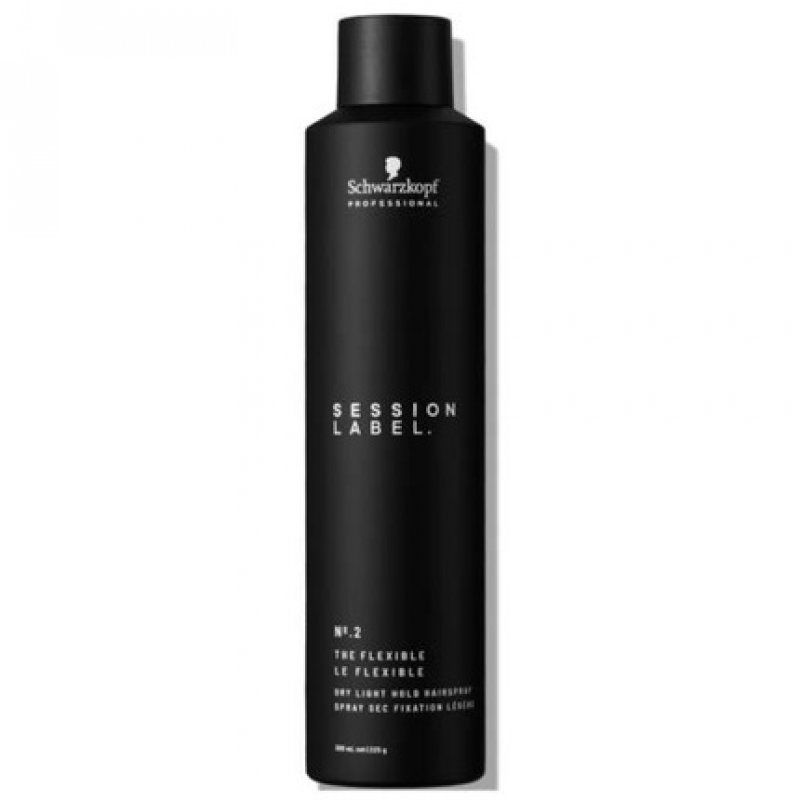 Schwarzkopf Session Label The Flexible Dry Light Hold Hairspray 300ml