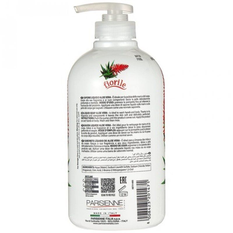 Parisiene Fiormer Liquid Soap for Men with Aloe Vera 500ml