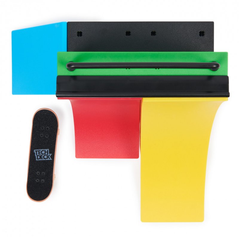 Tech Deck , Competition Wall 2.0 X-Connect Park Creator, Coffret rampe à construire et à personnaliser avec