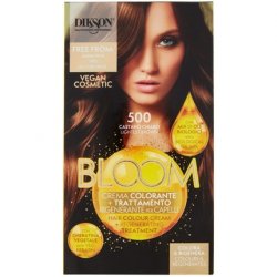 Dikson BLOOM Hair Color Cream 500 Light Brown Organic Oil Blend