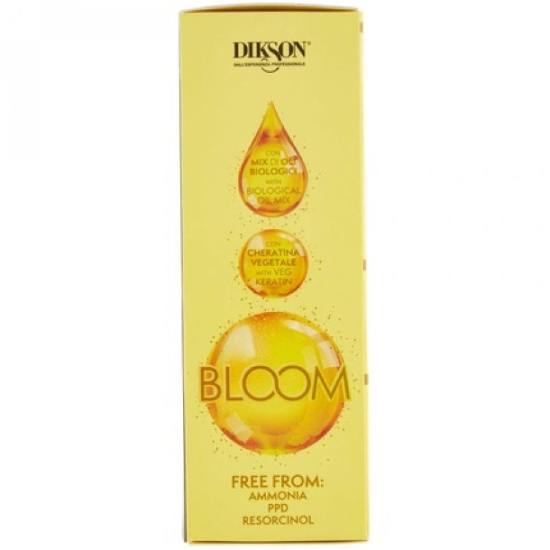 Dikson BLOOM Hair Color Cream 500 Light Brown Organic Oil Blend