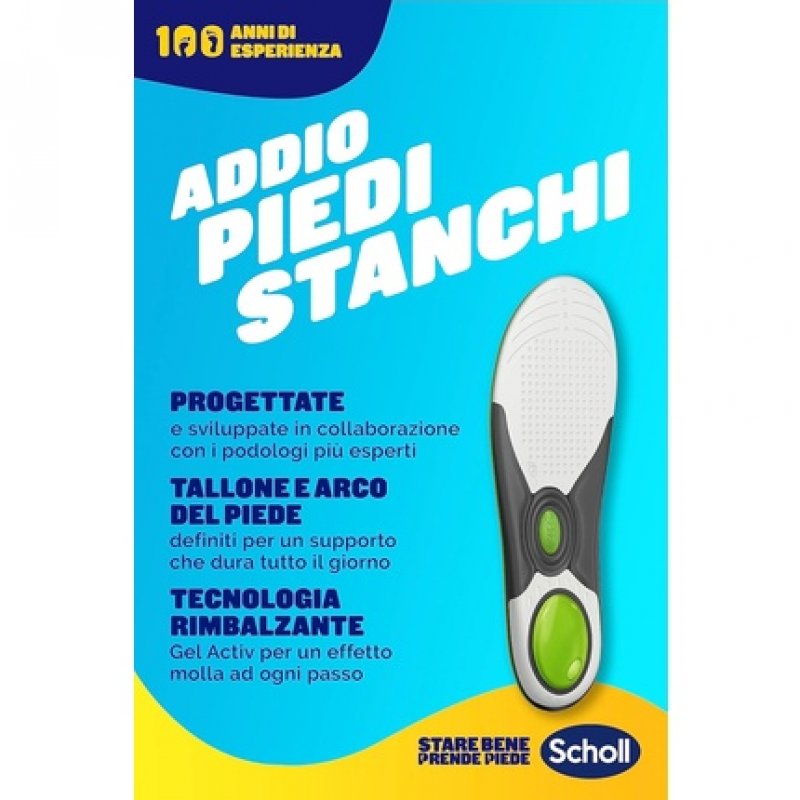 Scholl Liquiflex Everyday Comfort Insoles Shoes Technology 5 in 1 Size L 41 to 46.5