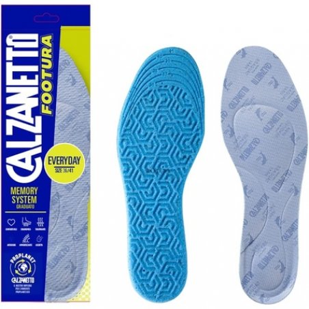 Calzanetto Everyday Memory System Insole for Women - Light Blue
