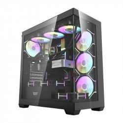 Darkflash DS900 computer case (black) 7 ARGB fans