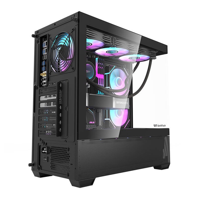Darkflash DS900 AIR computer case (black) 7 ARGB fans