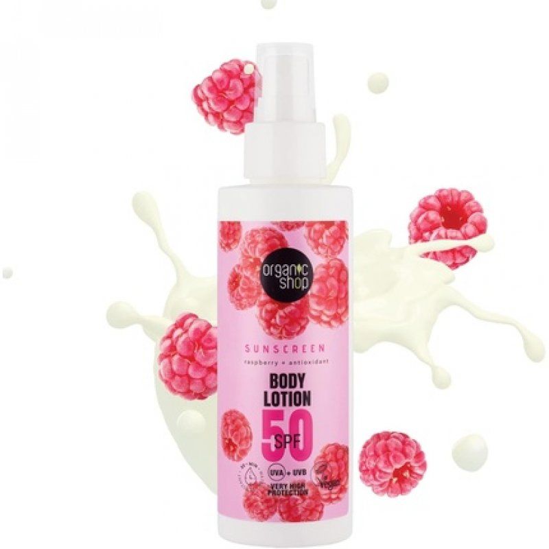 Organic Shop Sunscreen Body Lotion 50 SPF 150ml
