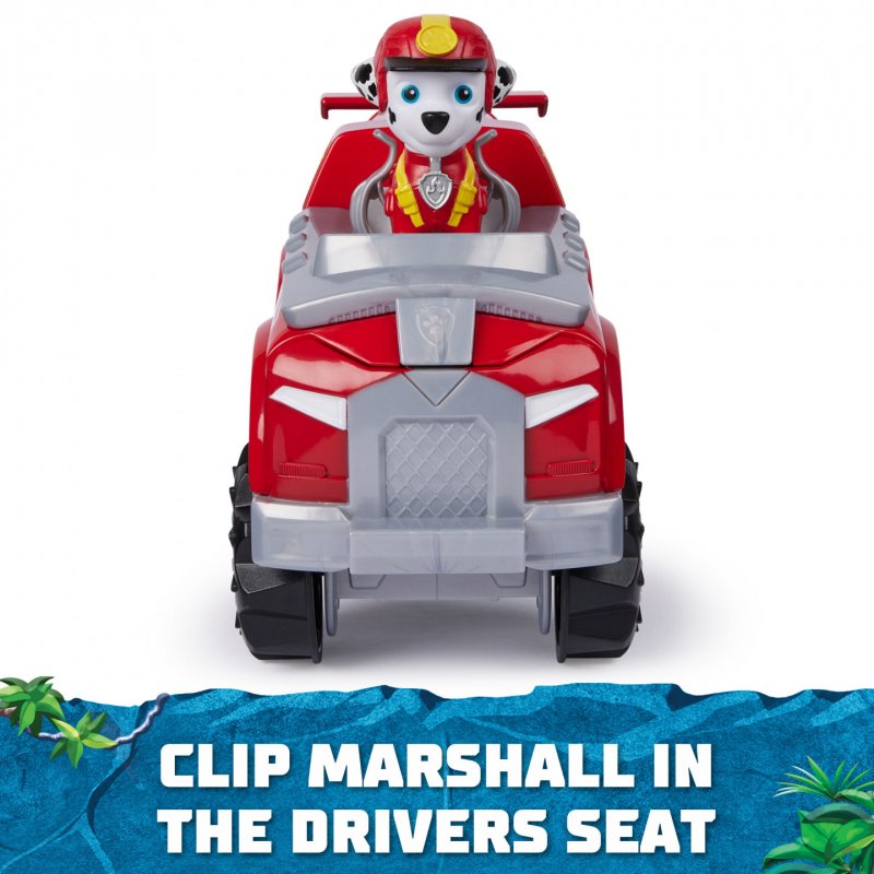 PAW Patrol - Pat Patrouille - Véhicule Figurine Marcus Jungle Pups - Voiture Figurine Pat Patrouille À