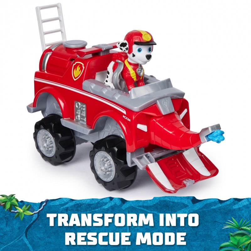 PAW Patrol - Pat Patrouille - Véhicule Figurine Marcus Jungle Pups - Voiture Figurine Pat Patrouille À