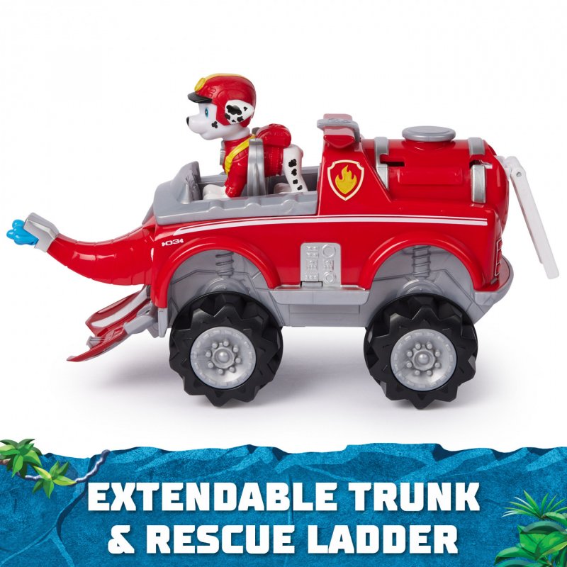 PAW Patrol - Pat Patrouille - Véhicule Figurine Marcus Jungle Pups - Voiture Figurine Pat Patrouille À