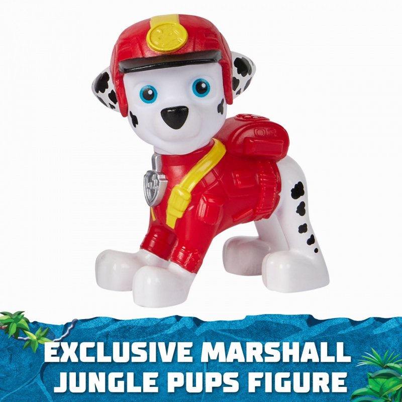PAW Patrol - Pat Patrouille - Véhicule Figurine Marcus Jungle Pups - Voiture Figurine Pat Patrouille À