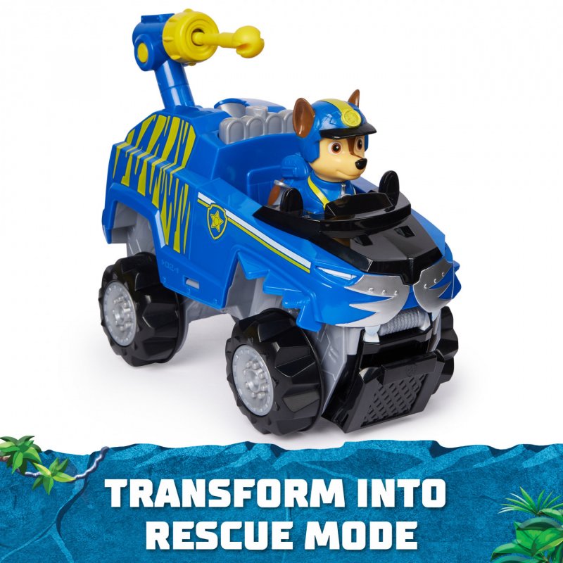 PAW Patrol Jungle Pups, Chase Tiger Vehicle, Toy Truck with Collectible Action Figure, Kids Toys for Boys & Girls Ages