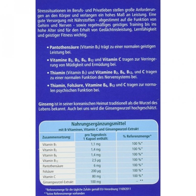 Kneipp Memory Concentration 30 Capsules 14.9g