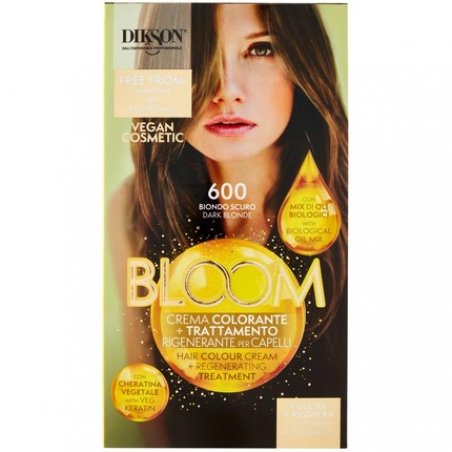 Dikson Bloom Hair Dye Cream 600 Dark Blonde with Biological Oil Mix