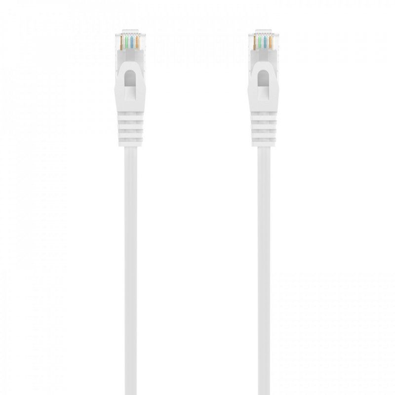 CABLE RED AISENS LATIGUILLO RJ45 LSZH CAT.6A UTP AWG24 0.5M BLANCO
