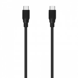 AISENS USB 3.2 Gen2X2 20Gbps 8K@30Hz 5A 100W E-Marker Cable, Type USB-C/M-USB-C/M, Black, 0.6m