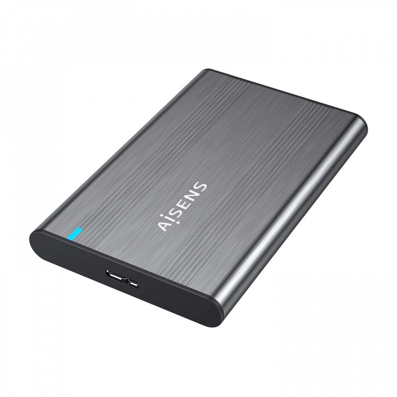 AISENS External Box 2.5″ 9.5mm SATA to USB 3.0/USB3.1 Gen1, Gray