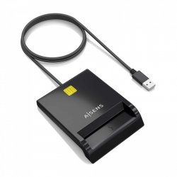 AISENS ASCR-SN06-BK lecteur de cartes à puce Intérieure USB USB Type-C Noir