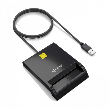 AISENS ASCR-SN06-BK lecteur de cartes à puce Intérieure USB USB Type-C Noir