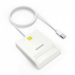 AISENS DNI Smart Card Reader, White