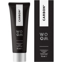 Woom Carbon Premium Whitening Toothpaste with Activated Charcoal and Fluoride 75ml